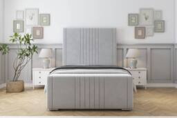 "Comfort Beds Royal Plush Bed Frame With Mattress-50"" Upholstered in Silver - Size: Super King" - thumbnail 2