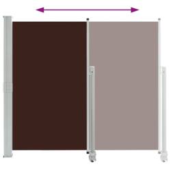 Berkfield Home Patio Retractable Side Awning 160x300 cm Brown - thumbnail 4
