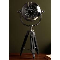 WILLIAM WIDDOP Tripod Clock in Silver - thumbnail 6