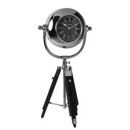 WILLIAM WIDDOP Tripod Clock in Silver
