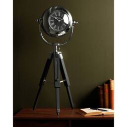 WILLIAM WIDDOP Tripod Clock in Silver - thumbnail 2