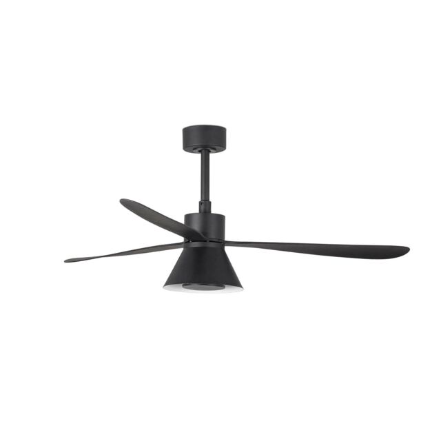 Netlighting Amelia Large Cone Led Black Ceiling Fan 6 Speed - image 1
