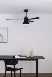 Netlighting Amelia Large Cone Led Black Ceiling Fan 6 Speed - thumbnail 2