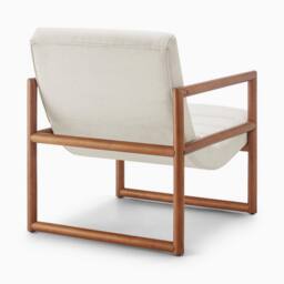 FurnitureboxUK Cassia Beige Fabric Mid Century Modern Accent Chair - thumbnail 5