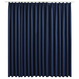 Berkfield Home Blackout Curtain with Hooks Blue 290x245 cm - thumbnail 2