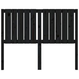 Berkfield Home Bed Headboard Black 125.5x4x100 cm Solid Wood Pine - thumbnail 4