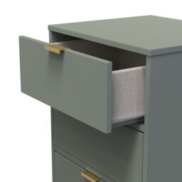 Ready Assembled 2 U Tamworth 5 Drawer Tall Bedside (Ready Assembled) in Pale Green - thumbnail 5