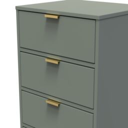 Ready Assembled 2 U Tamworth 5 Drawer Tall Bedside (Ready Assembled) in Pale Green - thumbnail 4