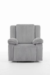 More4Homes Verona Jumbo Cord Manual Recliner Chair in Grey - Size: 1 Seater - thumbnail 4