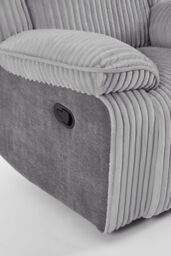 More4Homes Verona Jumbo Cord Manual Recliner Chair in Grey - Size: 1 Seater - thumbnail 6