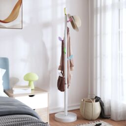 Berkfield Home Coat Stand White 172 cm Powder-coated Iron - thumbnail 3