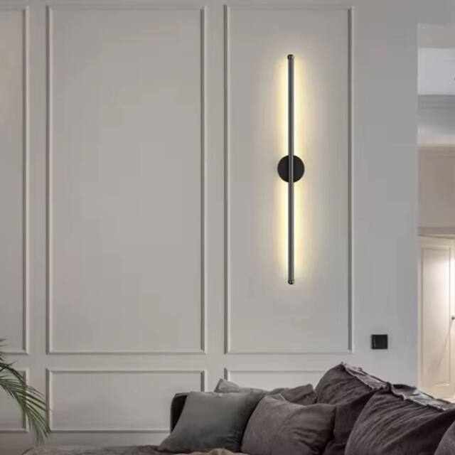 Havendro 1X 80cm Wiring operation wall lamp LED wall lamp adjustable in Black - Size: 1X 80 cm - image 1