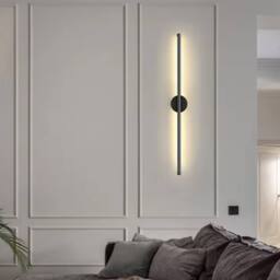 Havendro 1X 80cm Wiring operation wall lamp LED wall lamp adjustable in Black - Size: 1X 80 cm - thumbnail 1