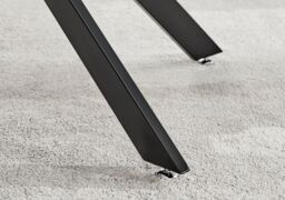 FurnitureboxUK Leonardo 150cm 6-Seater Glass & Chrome Metal Starburst Dining Table in Black - thumbnail 6