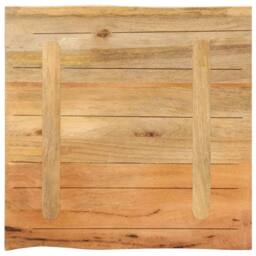 Berkfield Home Table Top 40x40x2.5 cm Live Edge Solid Wood Mango in Brown - thumbnail 5