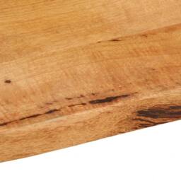 Berkfield Home Table Top 40x40x2.5 cm Live Edge Solid Wood Mango in Brown - thumbnail 7