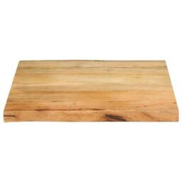 Berkfield Home Table Top 40x40x2.5 cm Live Edge Solid Wood Mango in Brown - thumbnail 1