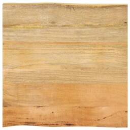 Berkfield Home Table Top 40x40x2.5 cm Live Edge Solid Wood Mango in Brown - thumbnail 3