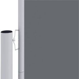 Berkfield Home Retractable Side Awning Anthracite 180x1200 cm in Dark Grey