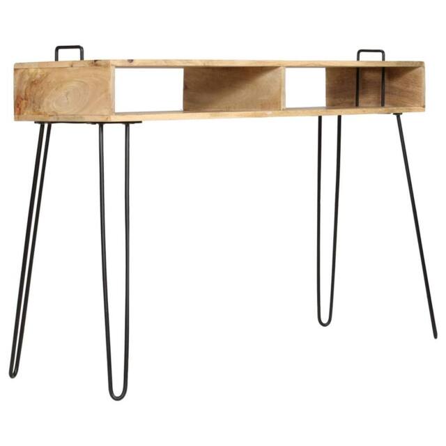 Berkfield Home Decorative Console Table Solid Mango Wood 115x35x76 cm in Brown - Size: 115 x 35 x 76 cm - image 1
