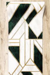 RugsX Exclusive Emerald Runner in Green - Size: 70 cm x 410 cm - thumbnail 5