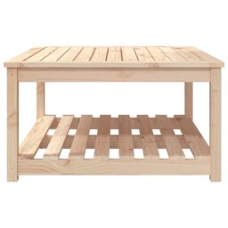 Berkfield Home Garden Table 82.5x82.5x45 cm Solid Wood Pine in Brown - thumbnail 5