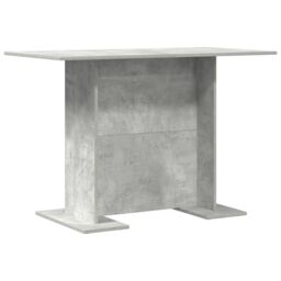 Berkfield Home Dining Table Concrete Grey 110x60x75 cm Engineered Wood - Size: 110 x 60 x 75 cm - thumbnail 2