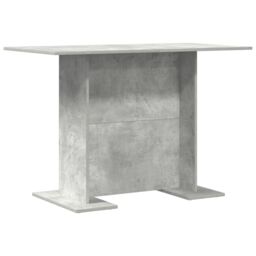 Berkfield Home Dining Table Concrete Grey 110x60x75 cm Engineered Wood - Size: 110 x 60 x 75 cm - thumbnail 7
