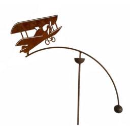 Poppyforge Tiger Moth Single Wind Rocker - W50xH148.5 cm Bare Metal/Ready to Rust in Brown - thumbnail 2