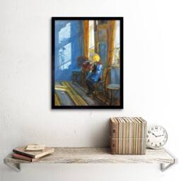 "Artery8 Anna Ancher Sunlight In The Blue Room 12x16"" Framed Art Print - Size: W12"" x H16""" - thumbnail 2
