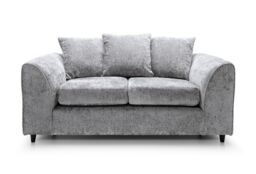 Furniture 786 Keria Chenille Fabric 2 Seater Sofa in Silver - thumbnail 1