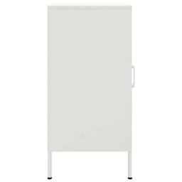 Berkfield Home Sideboards 2 pcs White 36x39x79 cm Steel - Size: 36 x 39 x 79 cm - thumbnail 8