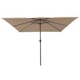 Berkfield Home Square Garden Umbrella 295x245 cm Taupe - thumbnail 2
