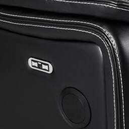 Furnishings For Less UK Orlando Black Leather 3 Piece Electric Reclining Sofas 3 + 1 + 1 - thumbnail 5