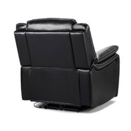 Furnishings For Less UK Orlando Black Leather 3 Piece Electric Reclining Sofas 3 + 1 + 1 - thumbnail 9
