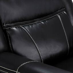 Furnishings For Less UK Orlando Black Leather 3 Piece Electric Reclining Sofas 3 + 1 + 1 - thumbnail 8