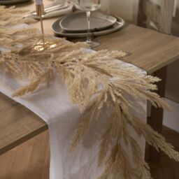 OHS Garland Pampas Faux Artificial Wedding Table Accessory Decor Fake Plant Vine in Natural - thumbnail 3