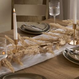 OHS Garland Pampas Faux Artificial Wedding Table Accessory Decor Fake Plant Vine in Natural - thumbnail 2