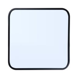 Showerdrape Shoreditch Square Wall Mounted Black Framed Bathroom Mirror 40 x 40cm - Size: 40 x 40 cm - thumbnail 3