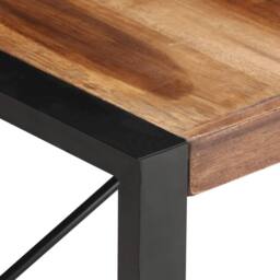 Berkfield Home Coffee Table 140x70x40 cm Solid Wood in Brown - Size: 140 x 70 x 40 cm - thumbnail 4
