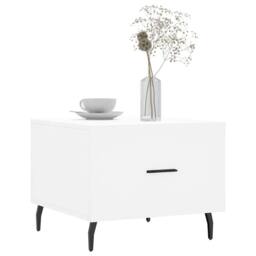 Berkfield Home Coffee Tables 2 pcs White 50x50x40 cm Engineered Wood - Size: 50 x 50 x 40 cm - thumbnail 3