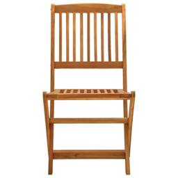 Berkfield Home 5 Pieces Garden Dining Set Solid Wood Acacia in Brown - thumbnail 5