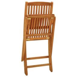 Berkfield Home 5 Pieces Garden Dining Set Solid Wood Acacia in Brown - thumbnail 6
