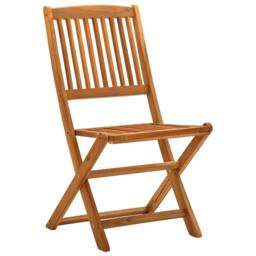 Berkfield Home 5 Pieces Garden Dining Set Solid Wood Acacia in Brown - thumbnail 4