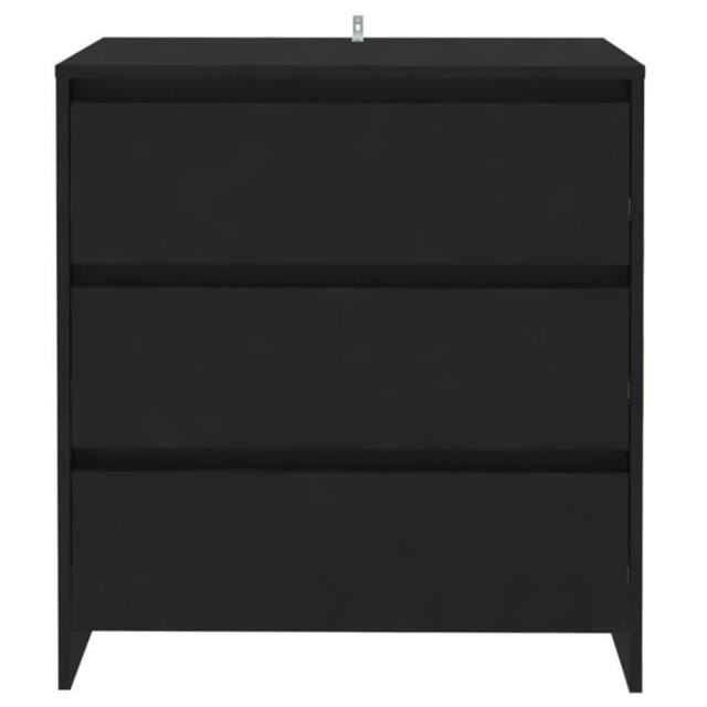 Berkfield Home Sideboard Black 70x41x75 cm Engineered Wood - Size: 70 x 41 x 75 cm - image 1