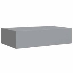 Berkfield Home Wall-mounted Drawer Shelf Grey 40x23.5x10cm MDF - Size: 40x23.5x10 cm - thumbnail 5