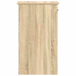 Berkfield Home Computer Tower Stand with Drawer Sonoma Oak 35x45x77 cm in Brown - Size: 35 x 45 x 77 cm - thumbnail 6
