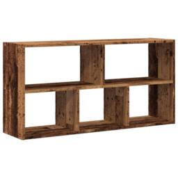 Berkfield Home Wall Shelf Old Wood 100x25x50 cm Engineered Wood in Brown - Size: 100 x 25 x 50 cm - thumbnail 2