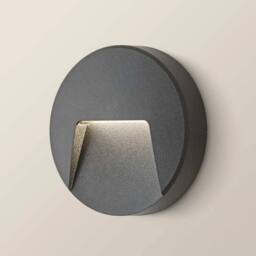 EONLION Exterior Wall Light Fitting IP65 Black Round Integrated LED Lamp - thumbnail 4