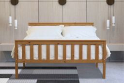 Flintshire Furniture Ltd Marnel Wooden Bed Frame in Brown - Size: King
